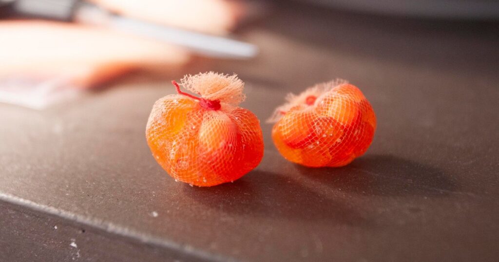 two roe bags on a table