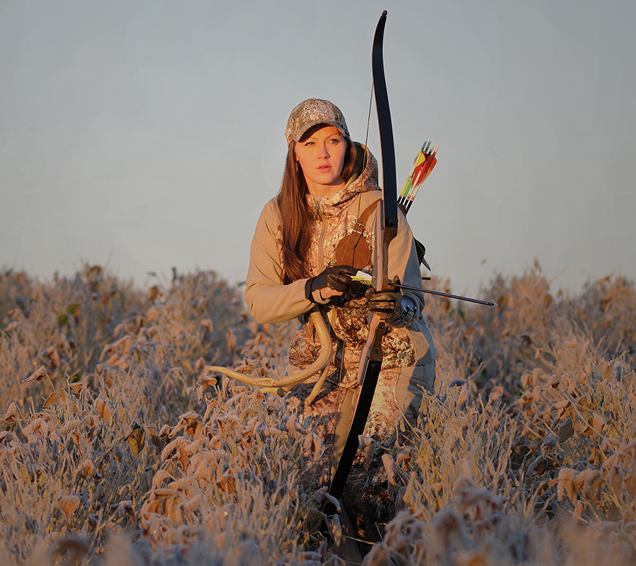 Hunter with Recurve Bow